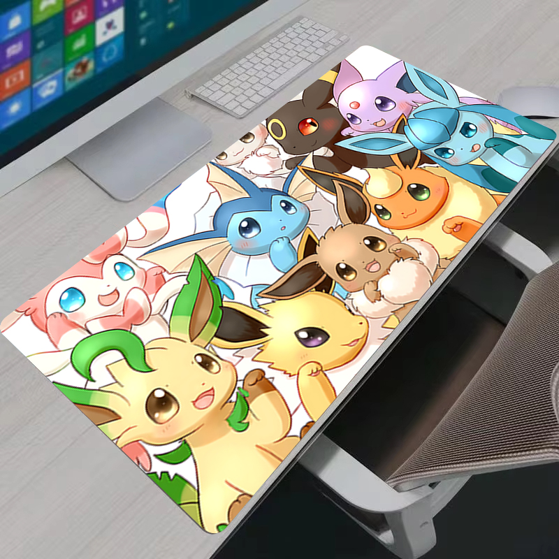 Gaming Keyboard Nearby - Mouse Pad XXL Jolteon Anime Kawaii