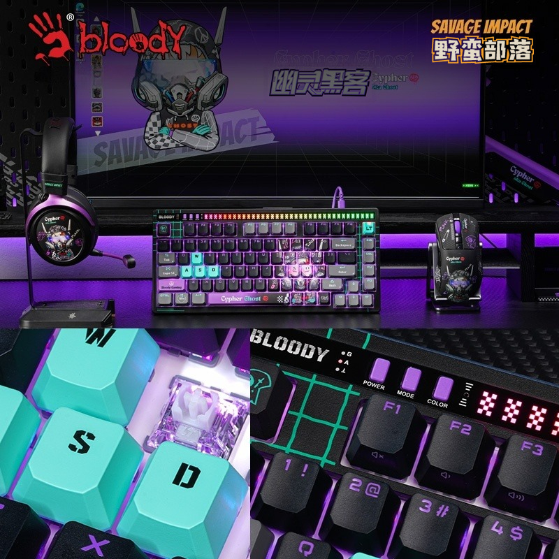 Gaming Keyboard No Noise - A4Tech AT75 Mechanical Keyboard Hot Swap