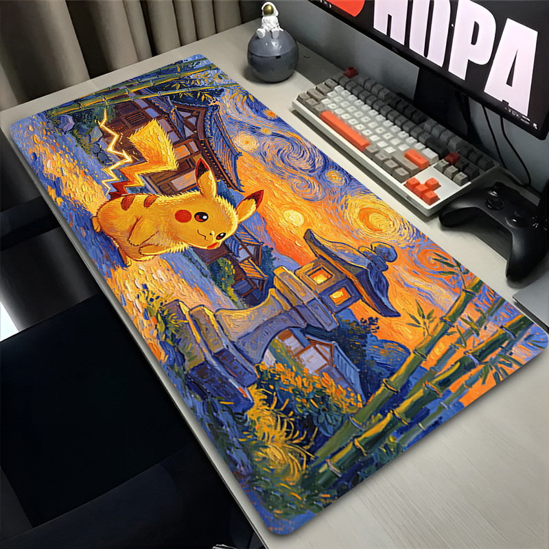Gaming Keyboard En Mouse - Mouse Pad Pokemon Pikachus Rubber Extended
