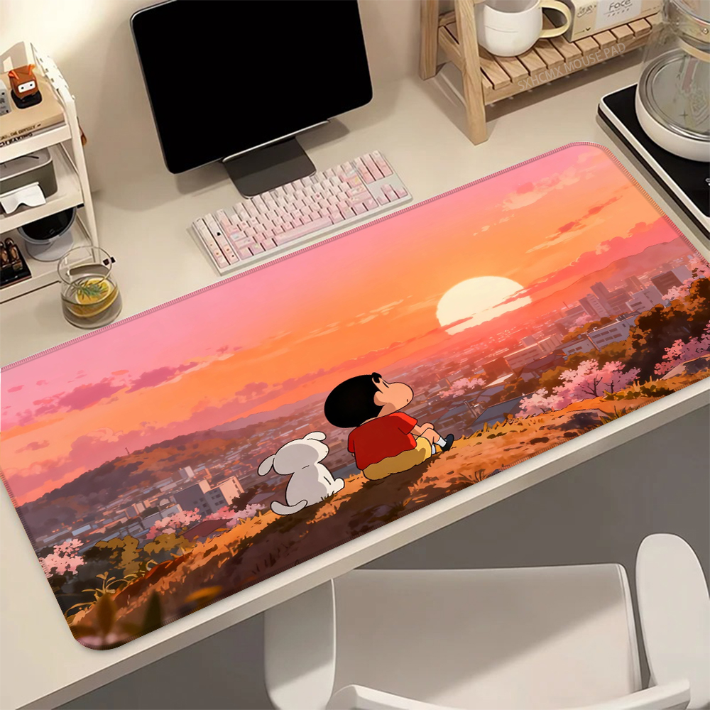 Gaming Keyboard Nearby - Anime Cartoon Mouse Pad C-Crayon Shin-chans