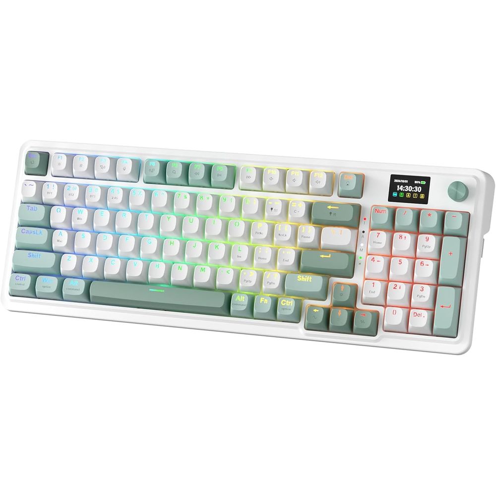 Gaming Keyboard No Noise - 95-Key Mechanical Gaming Keyboard with Hype