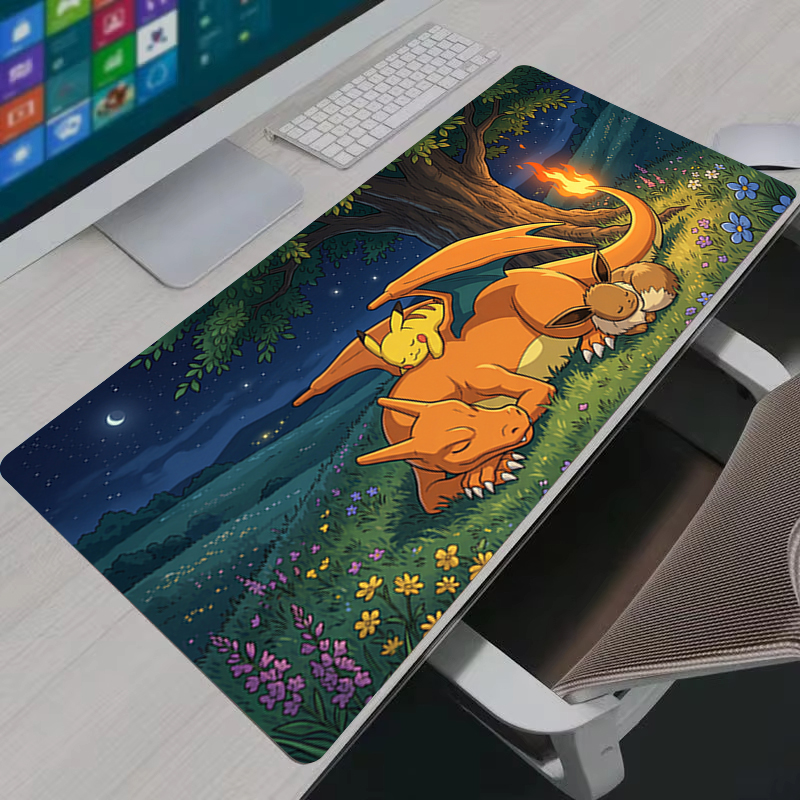 Gaming Keyboard Nearby - Mouse Pad Anime PC Gamer Cabinet