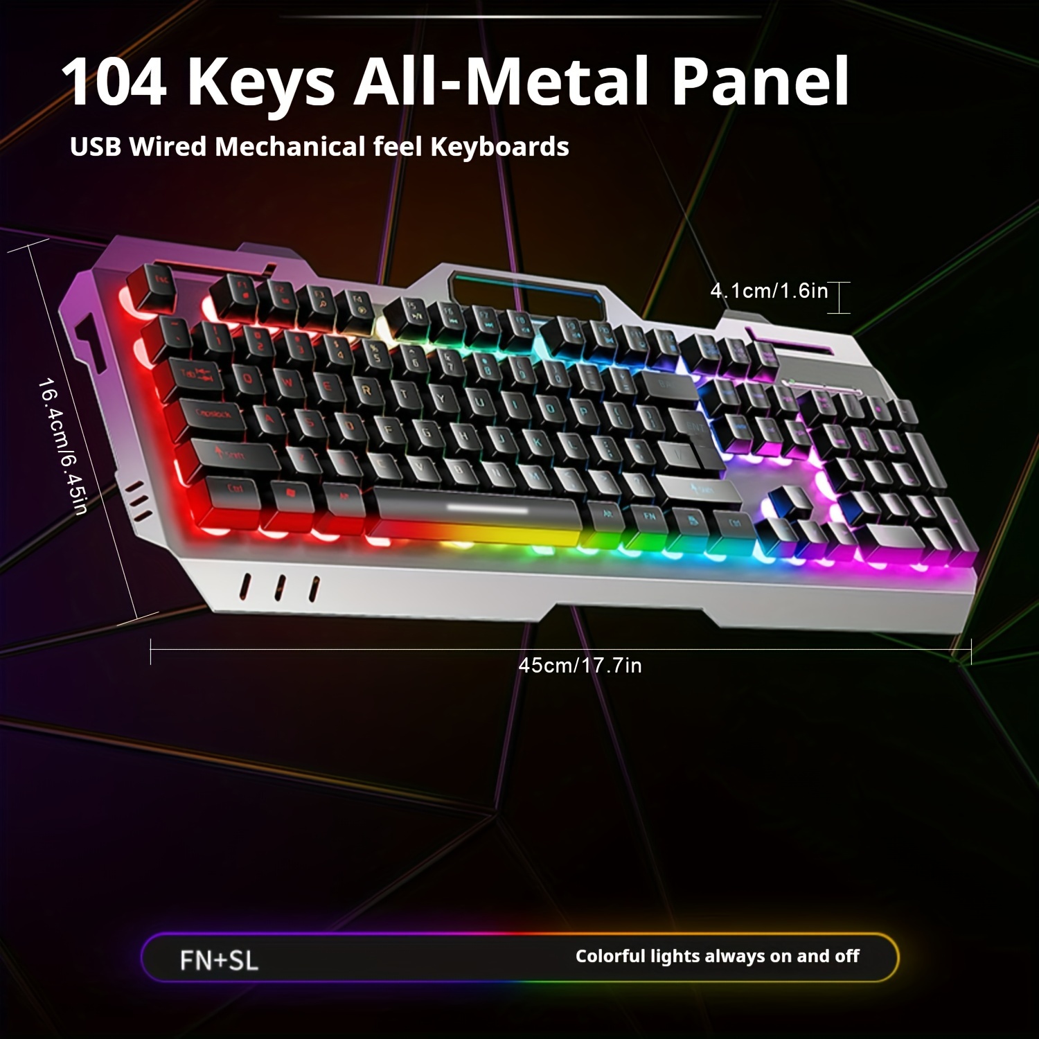 EWEADN GX80Z Gaming Membrane K - đánh giá và giá Gaming Keyboard Blue Switches