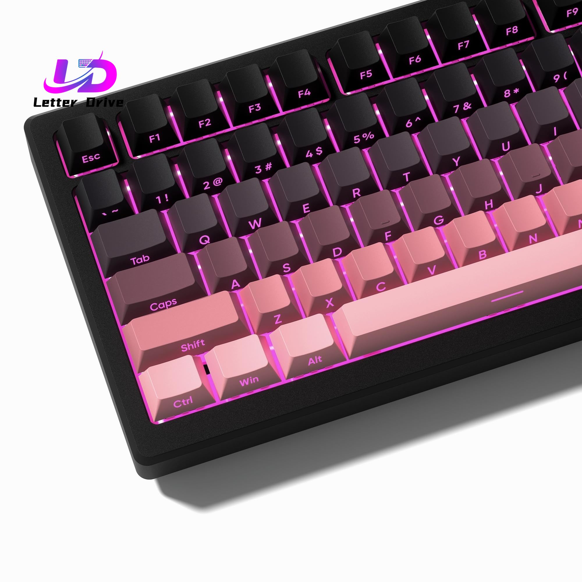 136 Key Black and Pink Print B - đánh giá và giá Keyboard Gaming Black