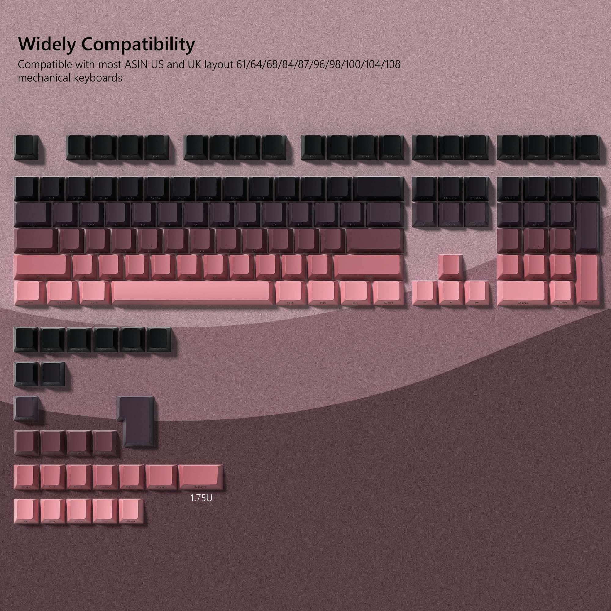 136 Key Black and Pink Print B - đánh giá và giá Keyboard Gaming Black