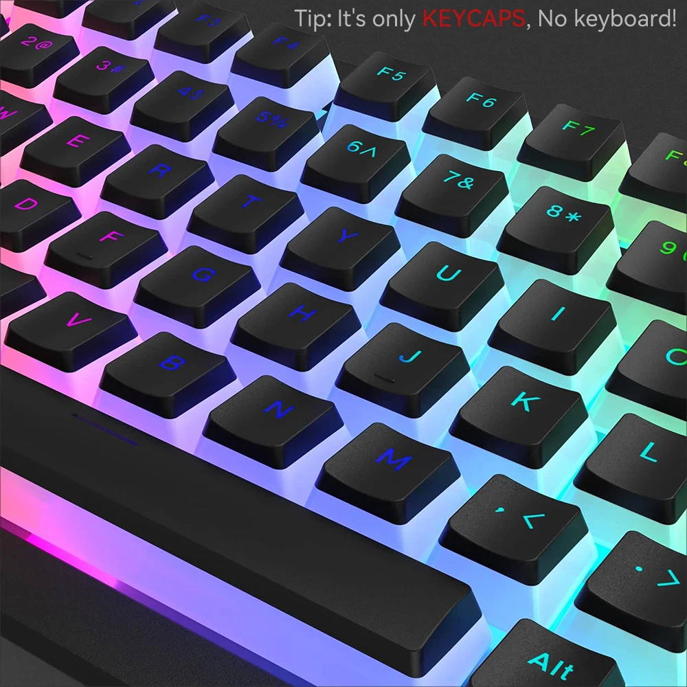 New Pudding PBT Keycaps 129 Ke - đánh giá và giá Gaming Keyboard Blue Switches