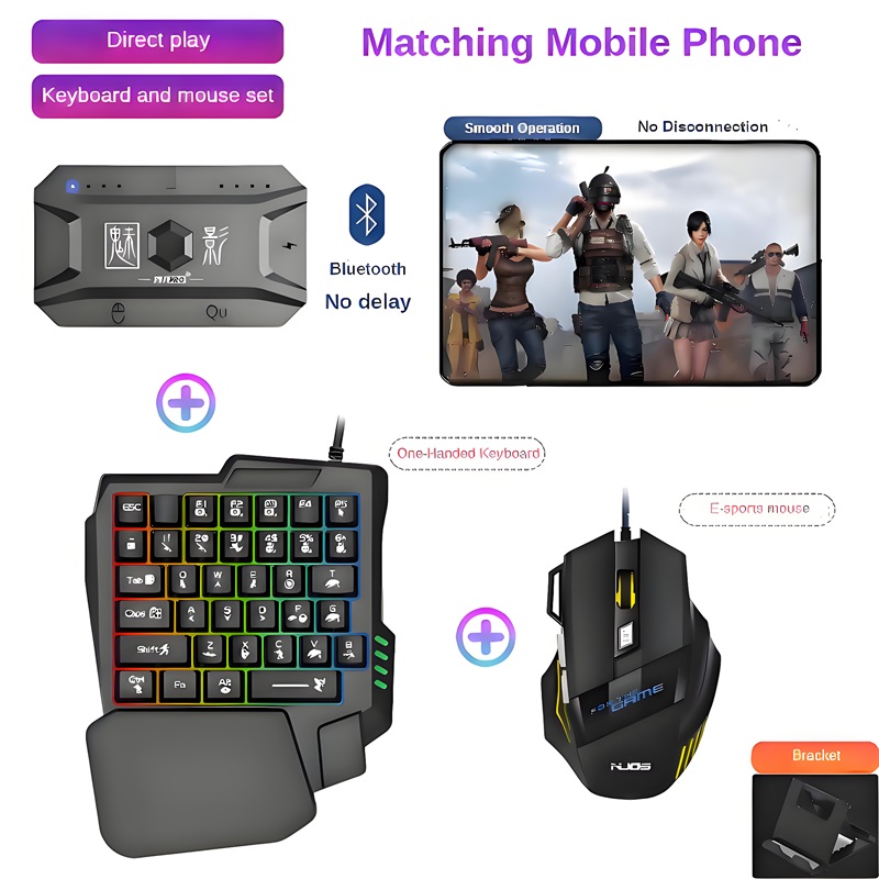 M1 Pro Gamepad Mobile Phone Ga - đánh giá và giá Gaming Keyboard Mouse Wireless