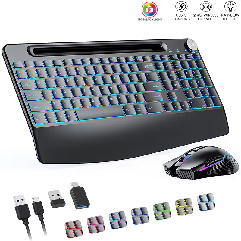 2.4G&Type-C Wireless Keyboard  - đánh giá và giá Gaming Keyboard Extension