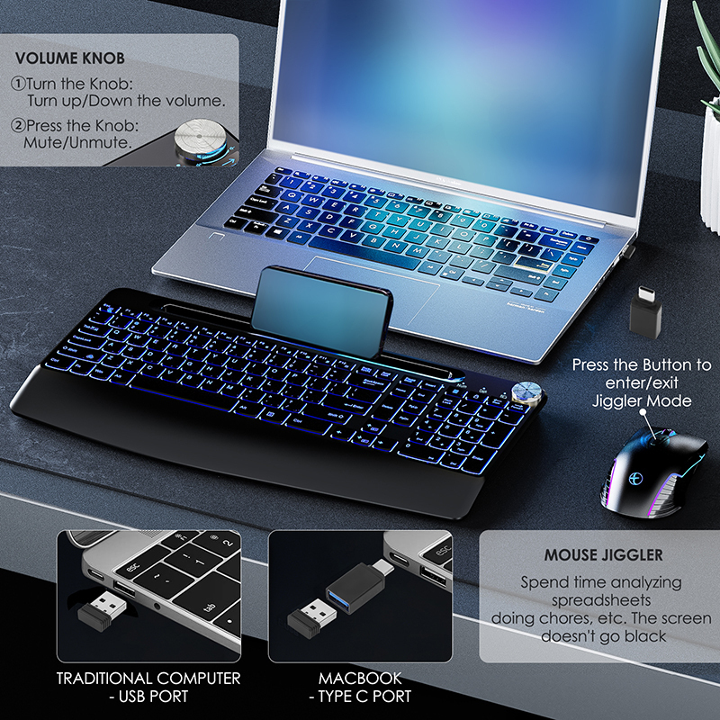 2.4G&Type-C Wireless Keyboard  - đánh giá và giá Gaming Keyboard Extension