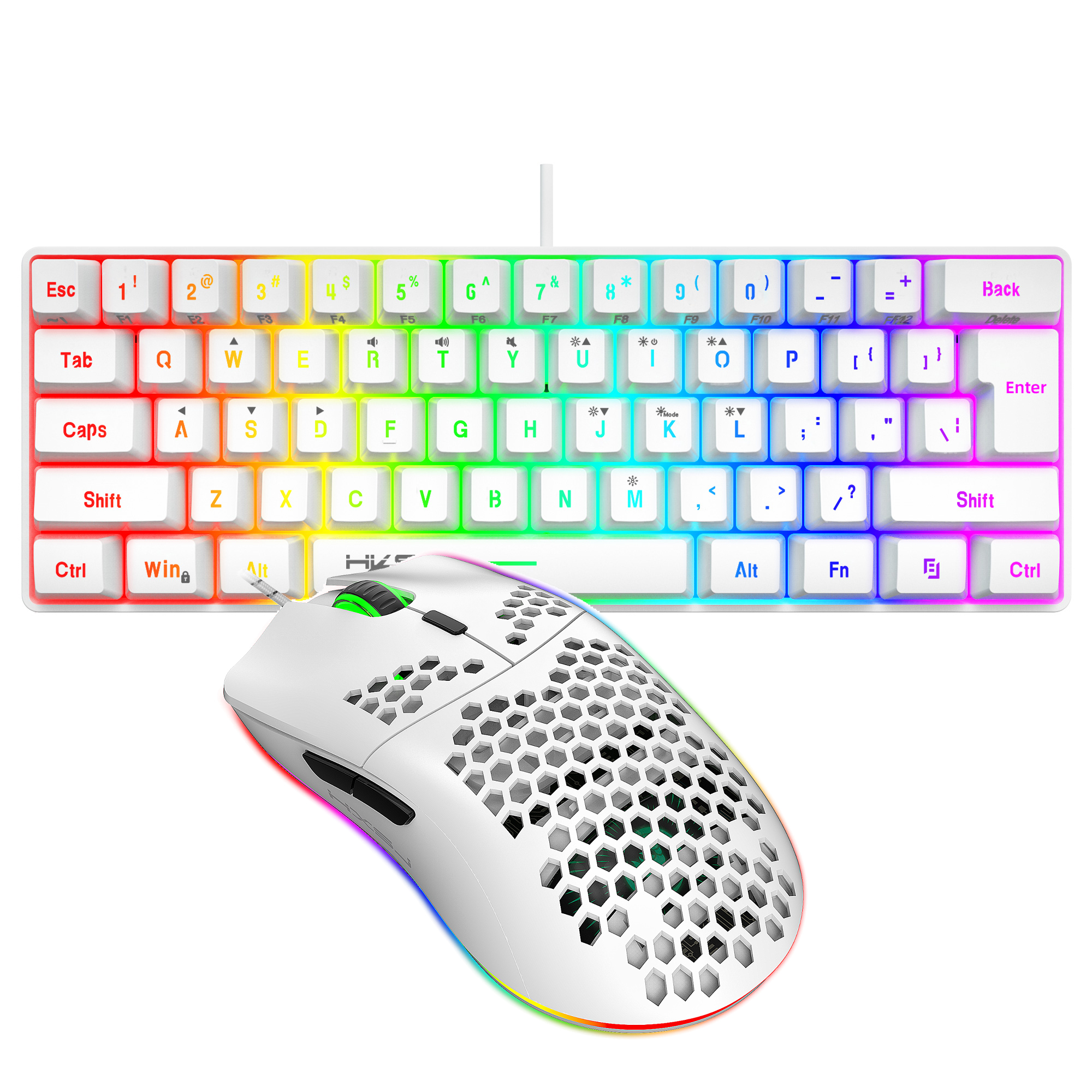 Hot selling HXSJ 61 keys V700  - đánh giá và giá Gaming Keyboard Extension