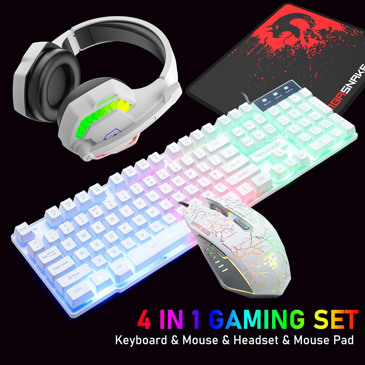 MAMBASNAKE T11 UK 100% Gaming  - đánh giá và giá Gaming Keyboard Mouse Wireless