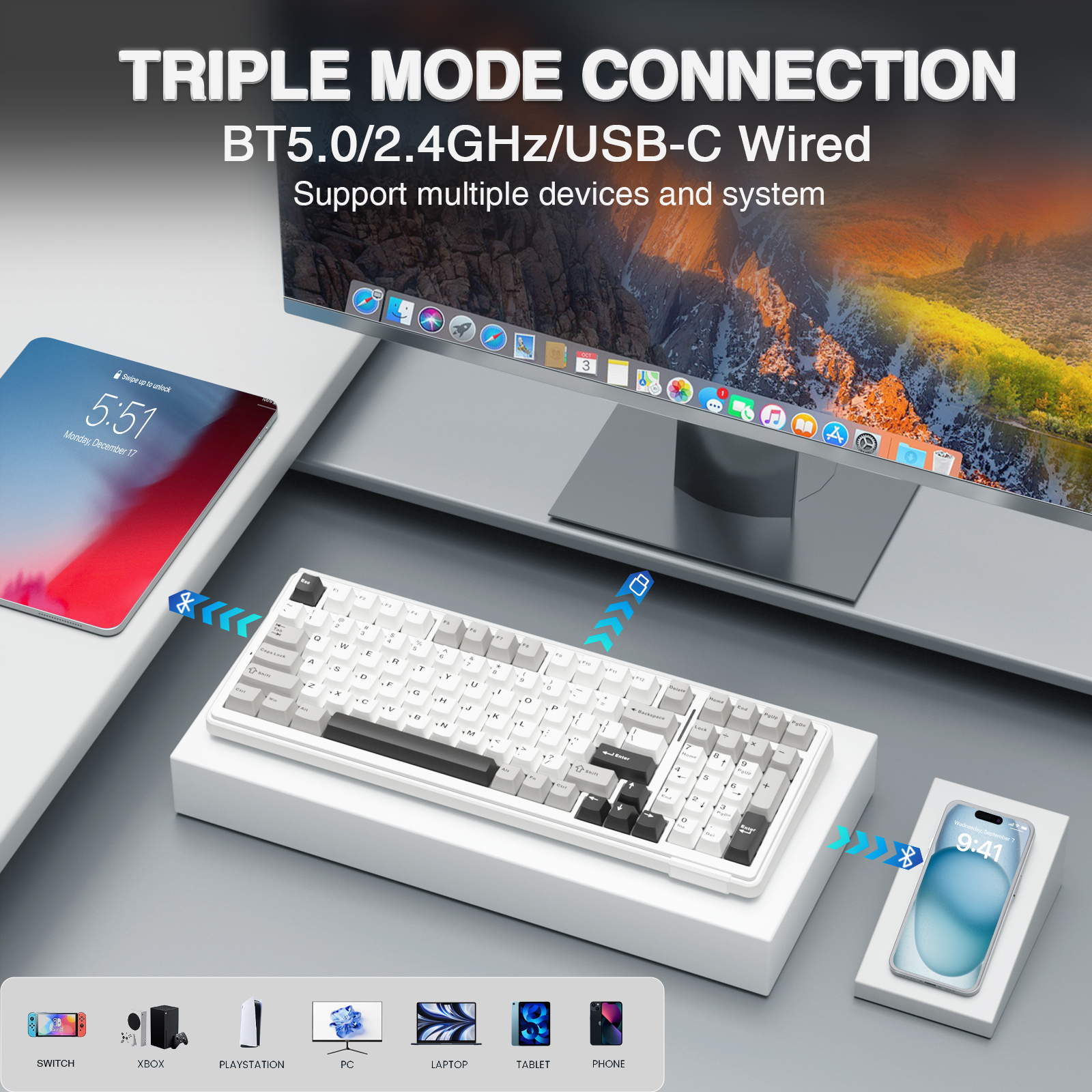 AULA F99 Machanical Keyboard B - đánh giá và giá Gaming Keyboard Mobile