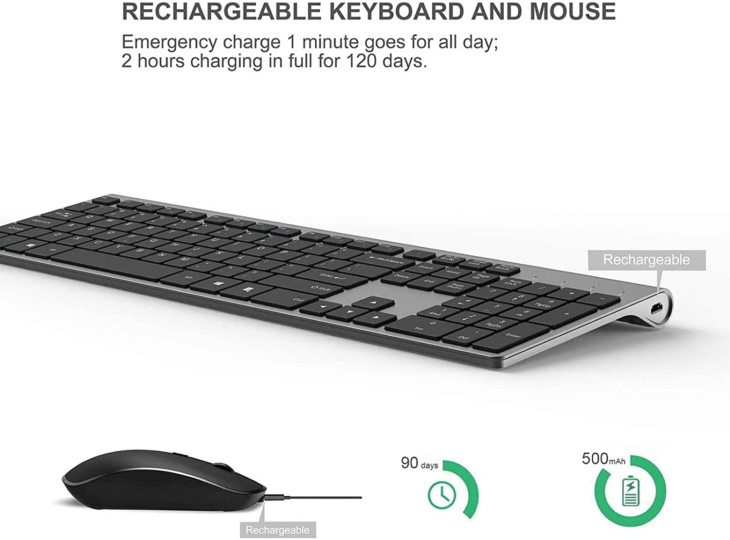 Rechargeable Wireless Keyboard - đánh giá và giá Gaming Keyboard And Mouse Wireless