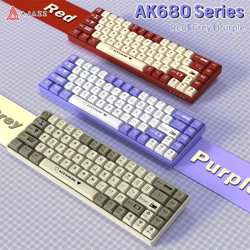AJAZZ AK680 65% Wired Gaming M - đánh giá và giá Gaming Keyboard Blue Switches