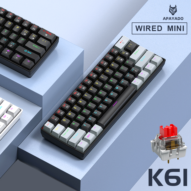 APAYADO K61 Mini Mechanical Ke - đánh giá và giá Gaming Keyboard Brand