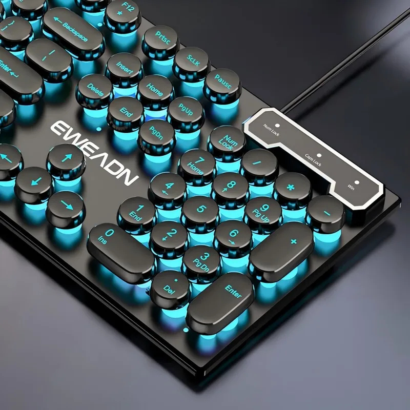 Retro Punk Mechanical Feel Key - đánh giá và giá Gaming Keyboard Mouse Wireless