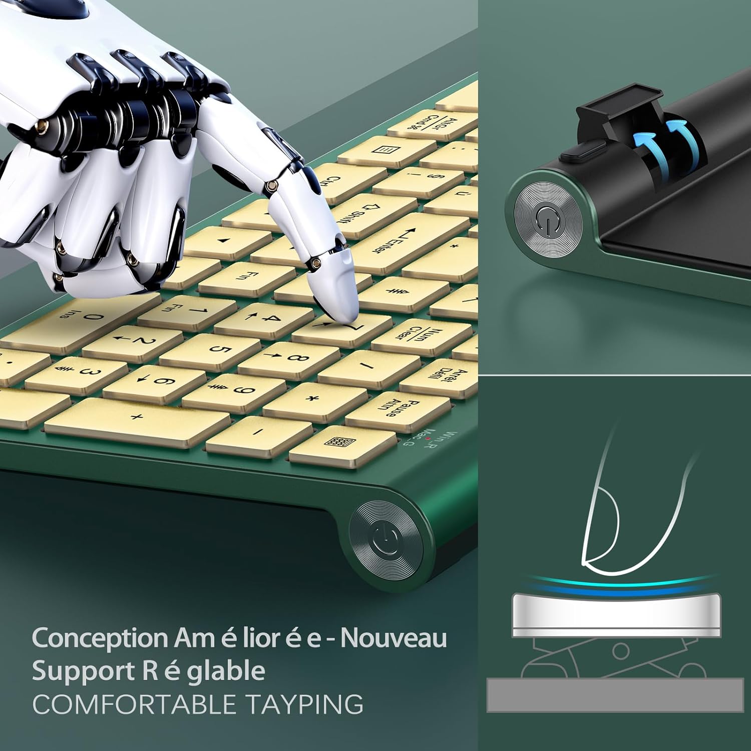 Ergonomic wireless keyboard an - đánh giá và giá Gaming Keyboard Mouse Wireless