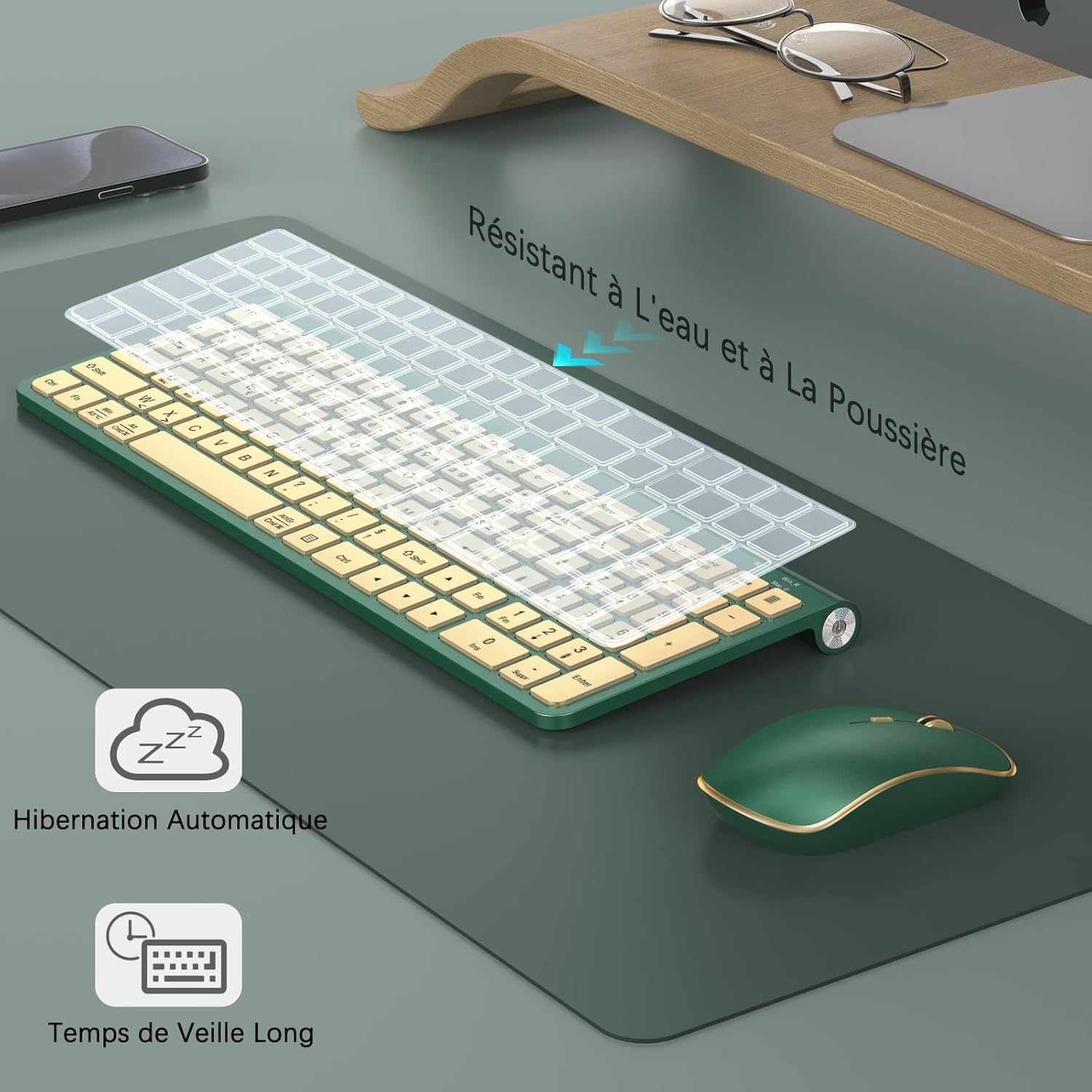 Ergonomic wireless keyboard an - đánh giá và giá Gaming Keyboard Mouse Wireless
