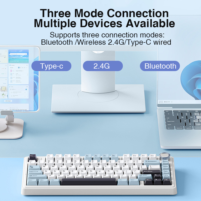 AULA F75 2.4G Wireless/Bluetoo - đánh giá và giá Gaming Keyboard Brand