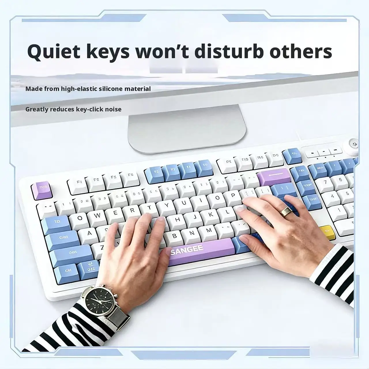 Low Noise Wired Gaming Keyboar - đánh giá và giá Gaming Keyboard No Noise