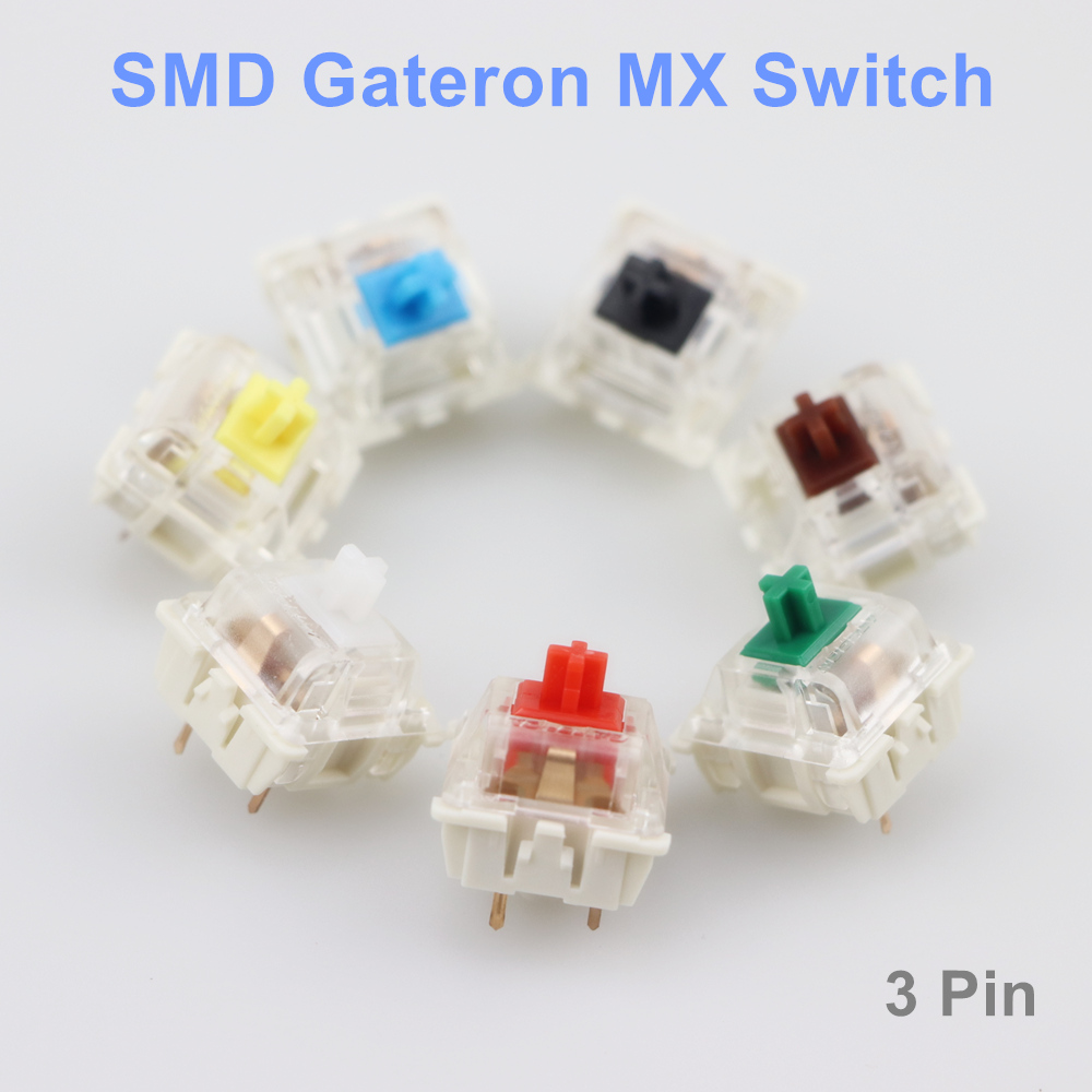 Gateron SMD Switches black red - đánh giá và giá Gaming Keyboard Blue Switches