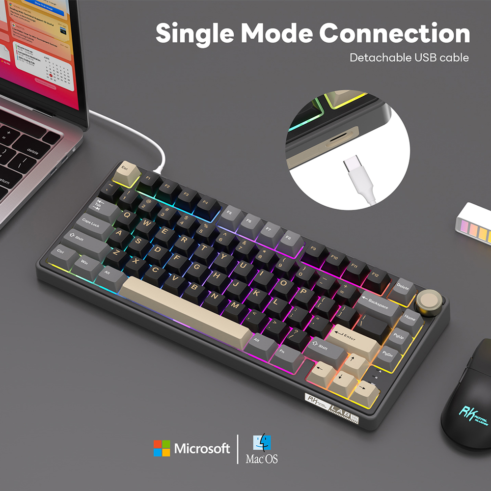 Royal Kludge RK R75 Wired Gami - đánh giá và giá Gaming Keyboard Brand