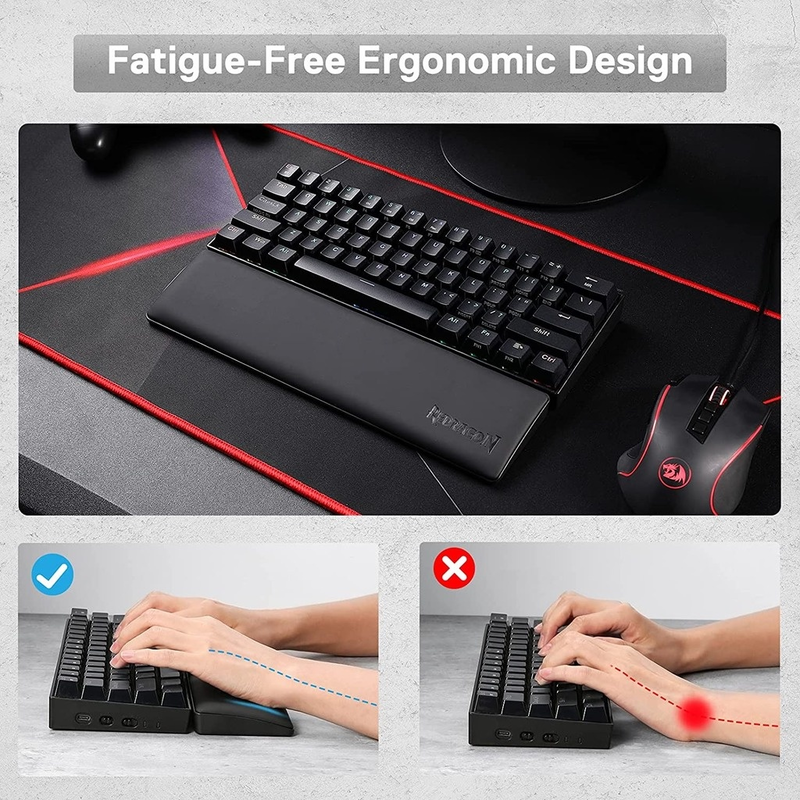 Redragon Gaming Keyboard Wrist - đánh giá và giá Gaming Keyboard Mobile
