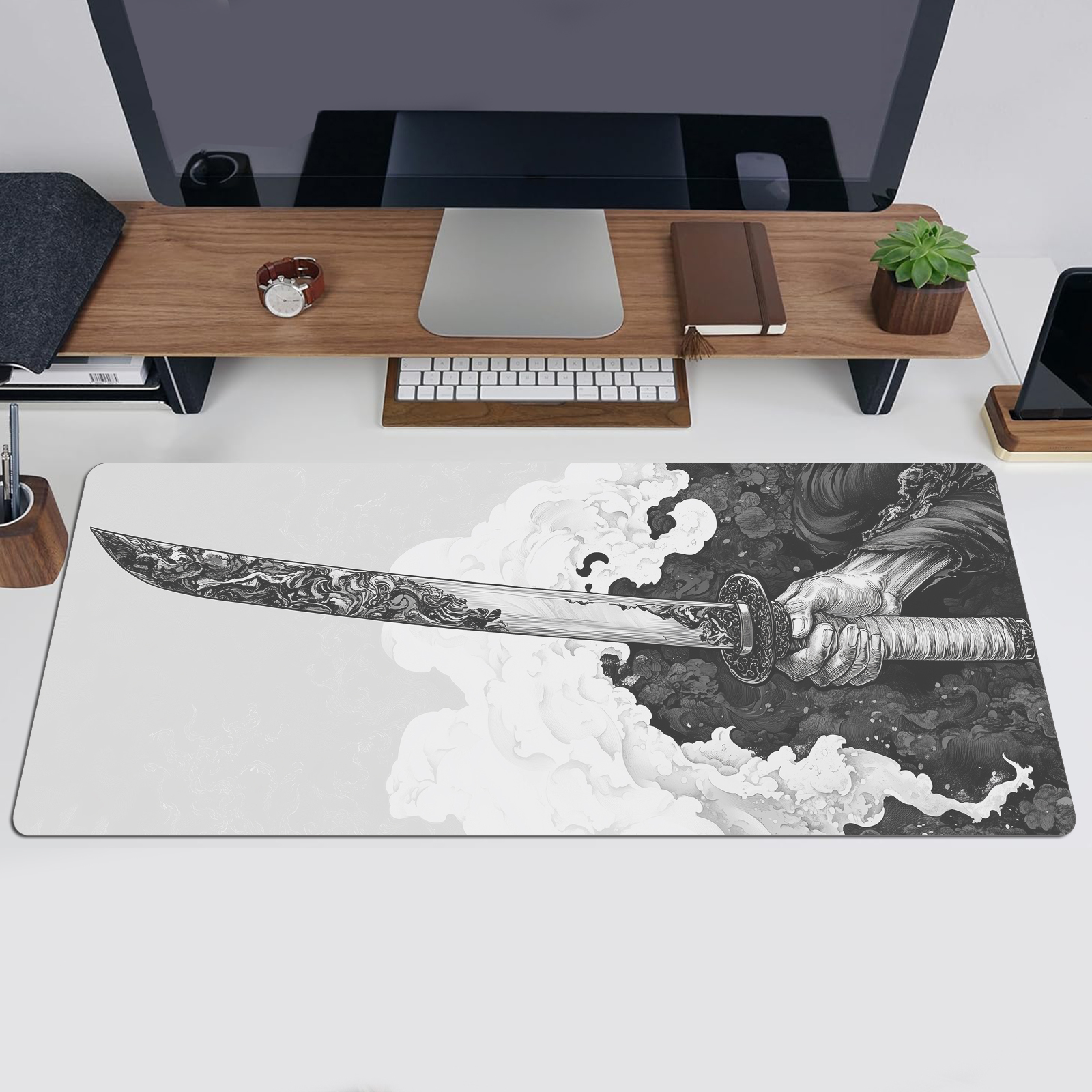 Black And White Comic Wind Swo - đánh giá và giá Keyboard Gaming Black