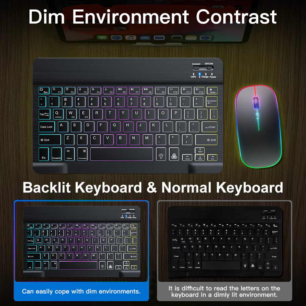Backlit Backlight Bluetooth Ke - đánh giá và giá Gaming Keyboard Mouse Wireless