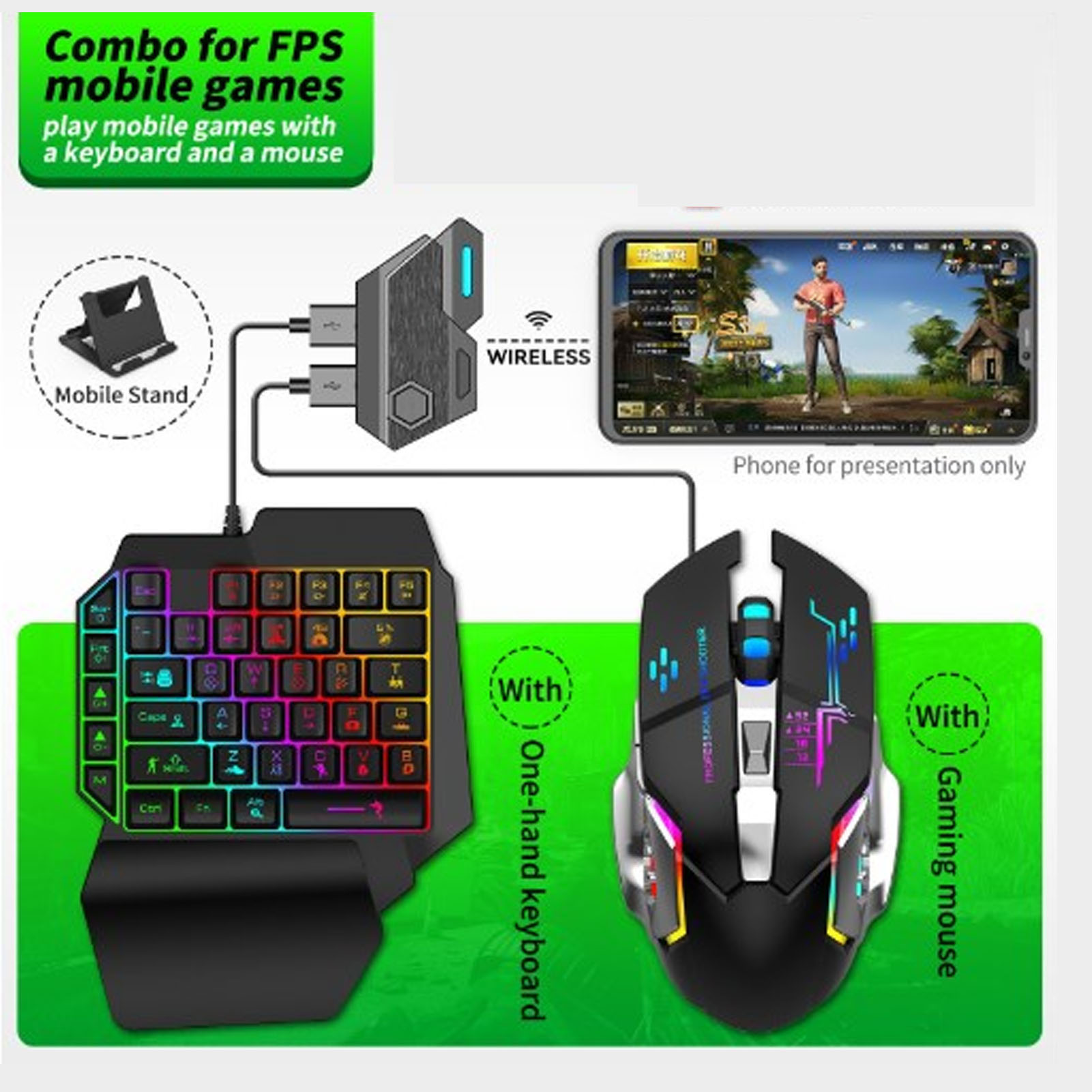 Keyboard Mouse Converter Set R - đánh giá và giá Gaming Keyboard Extension