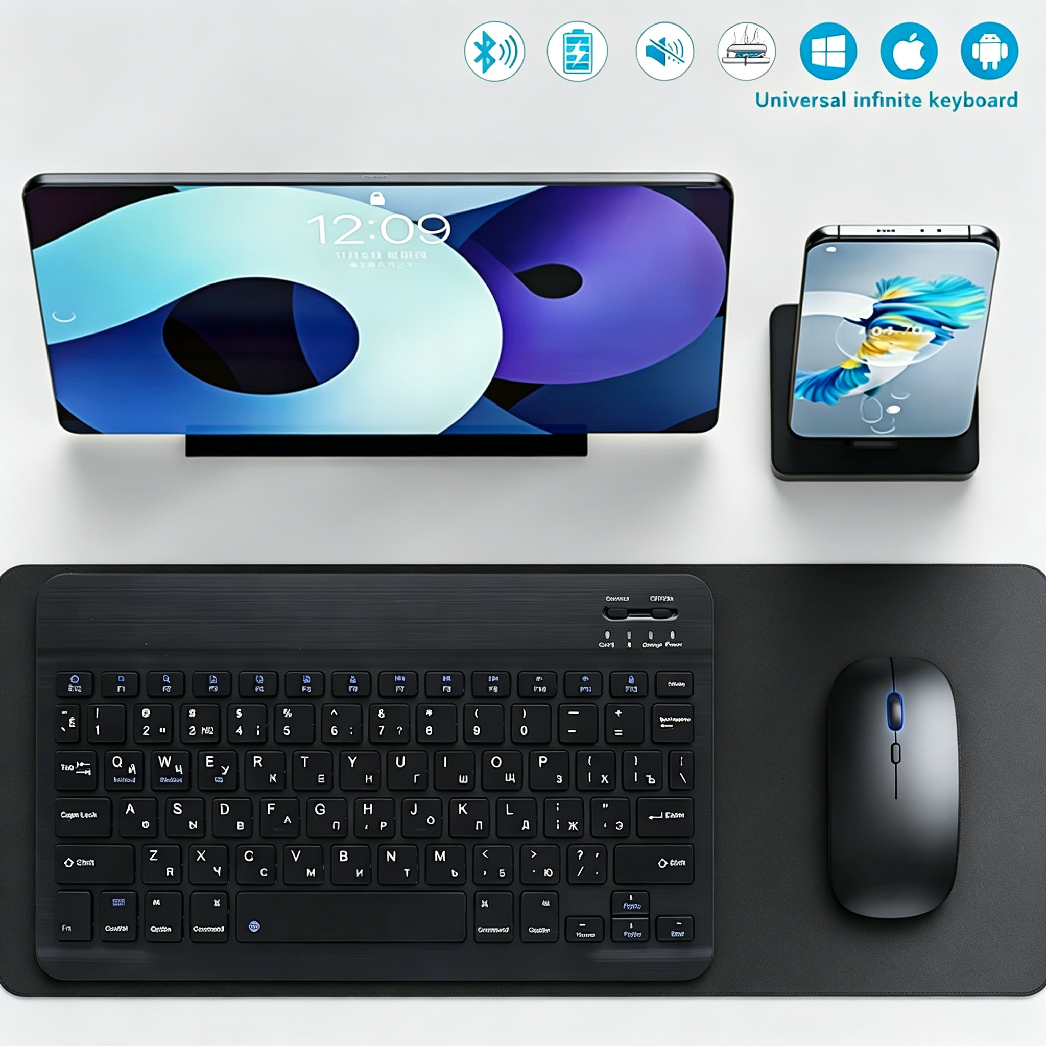Bluetooth Wireless Keyboard Mo - đánh giá và giá Gaming Keyboard Mouse Wireless