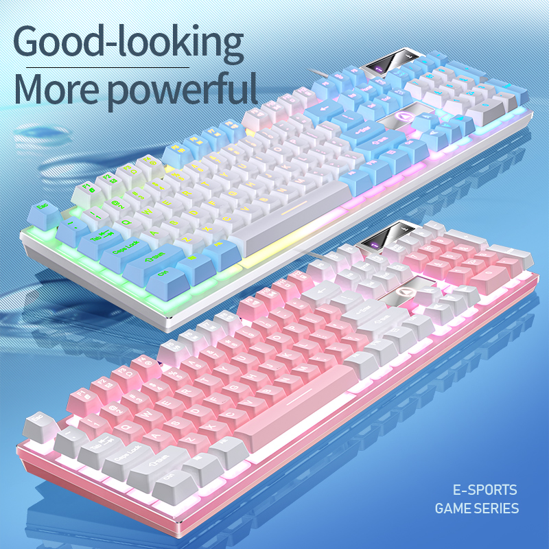 104 Keys Gaming Keyboard Wired - đánh giá và giá Gaming Keyboard Blue Switches
