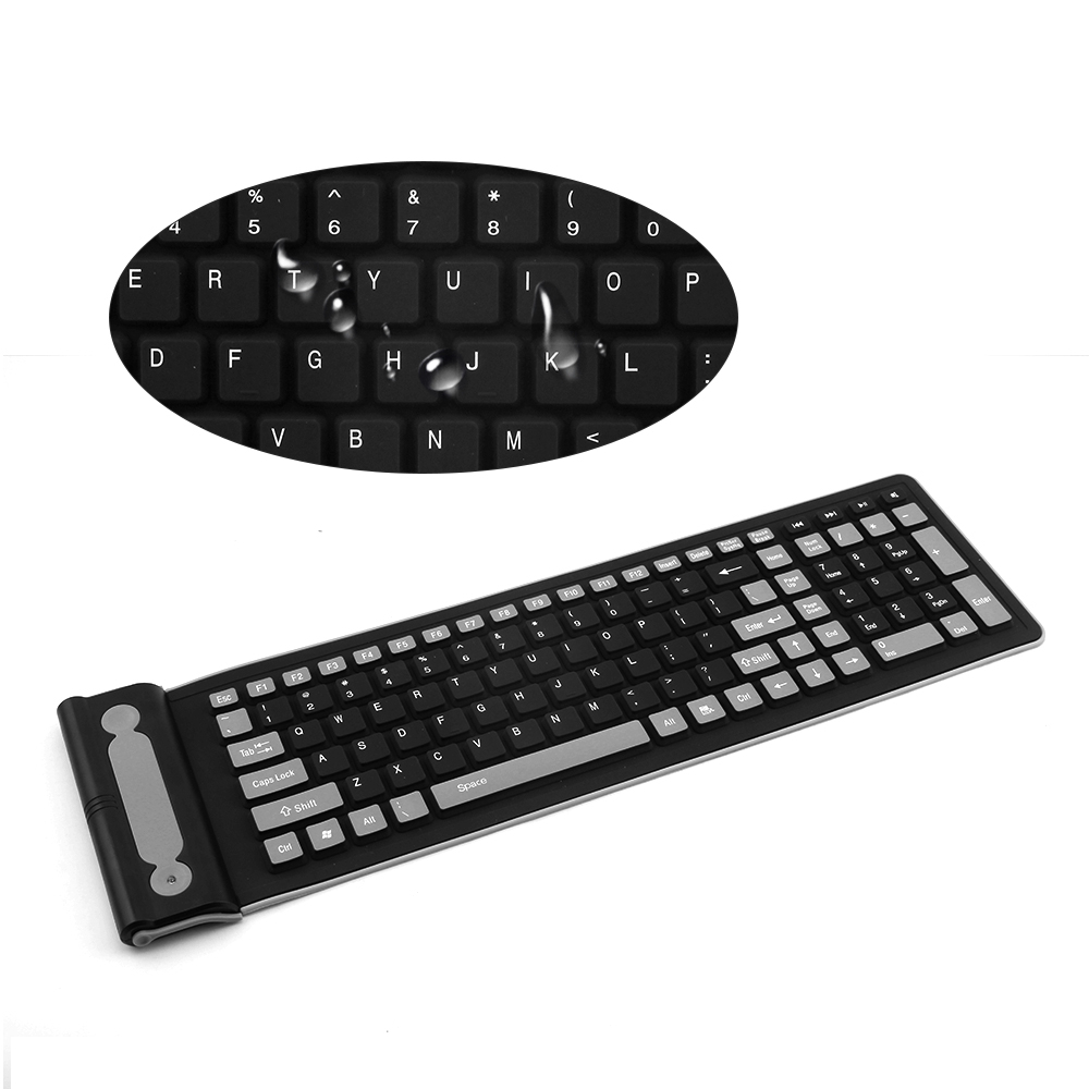 Foldable Silicone Wireless Key - đánh giá và giá Gaming Keyboard Budget