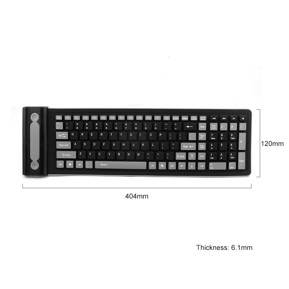 Foldable Silicone Wireless Key - đánh giá và giá Gaming Keyboard Budget