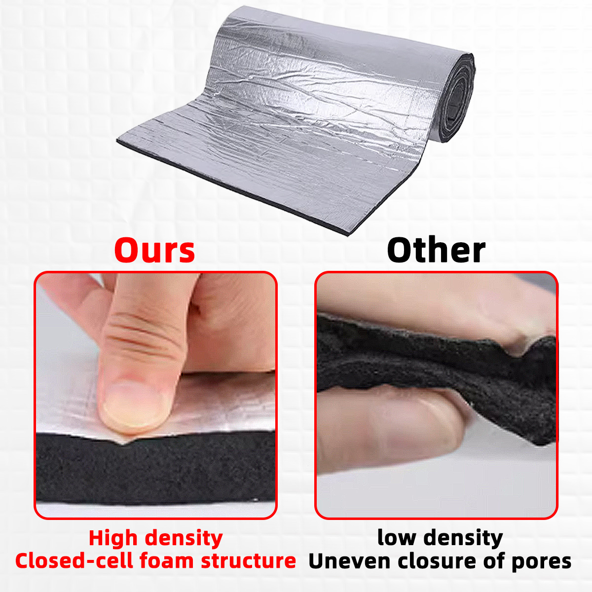 PINMOAP Car Sound Deadening Ma - đánh giá và giá Foam Dampener Sheet