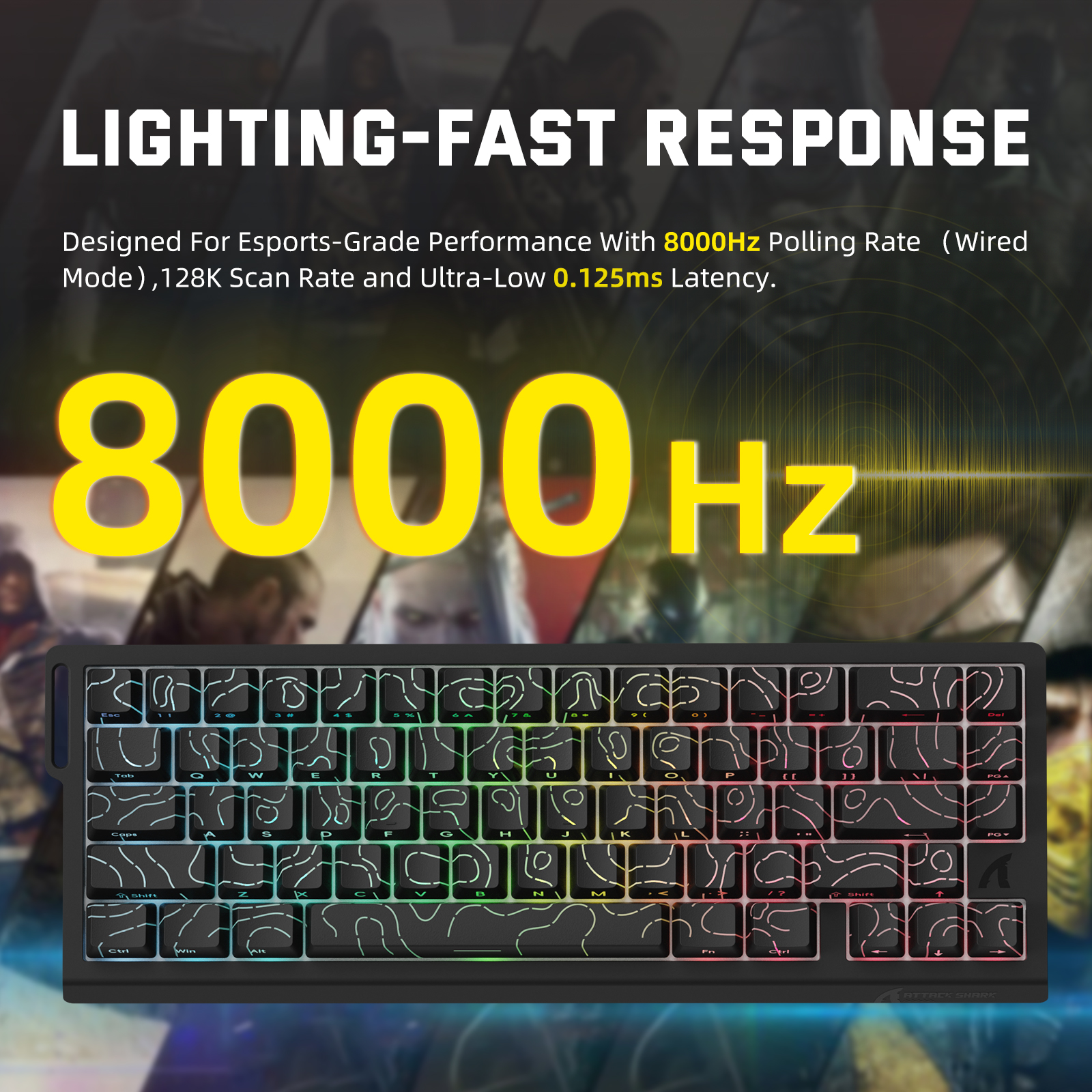 ATTACK SHARK X68PRO HE Wireles - đánh giá và giá Gaming Keyboard Brand