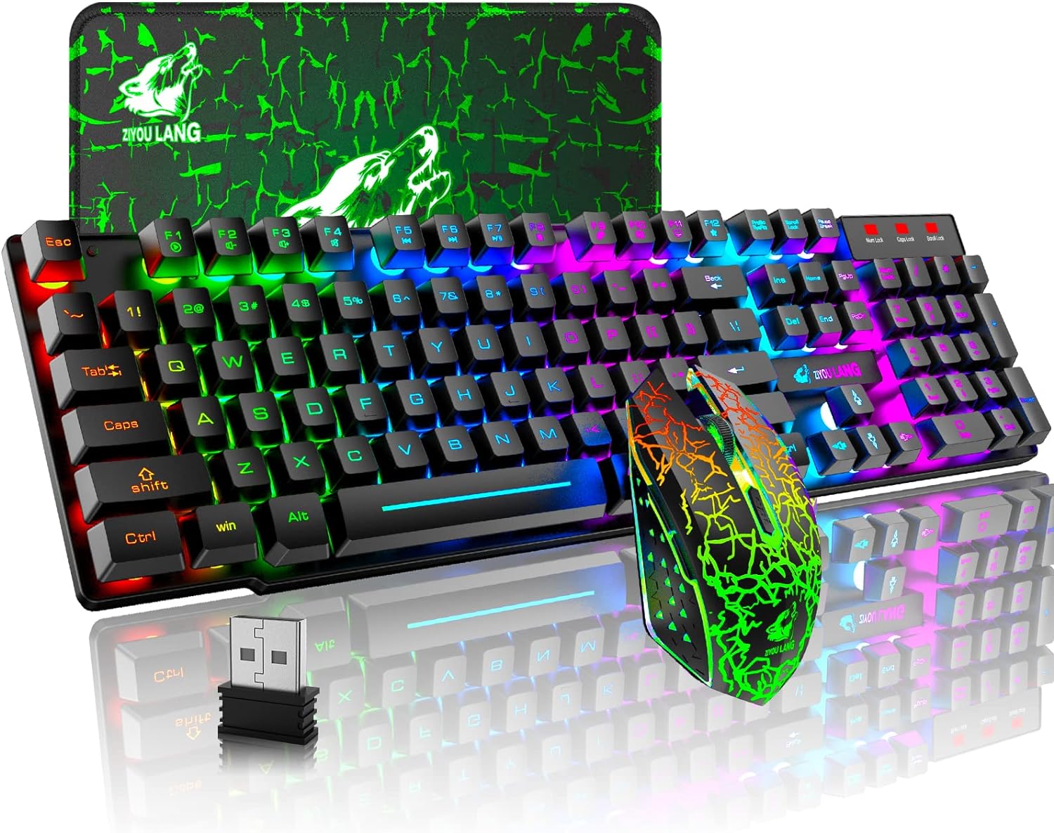 MAMBASNAKE x ZIYOU LANG T3 Wir - đánh giá và giá Gaming Keyboard And Mouse Combo Wireless