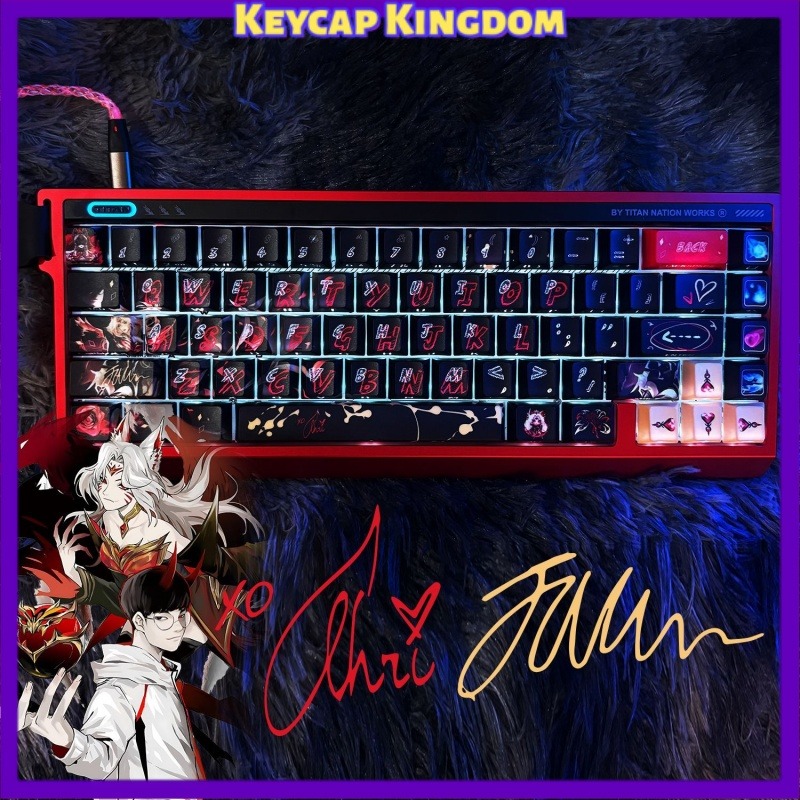 Faker Hall of Fame Ahri themed - đánh giá và giá Gaming Keyboard Hall Effect