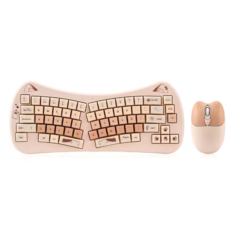 68 Key Cat Ear Mechanical Keyb - đánh giá và giá Gaming Keyboard Mouse Wireless