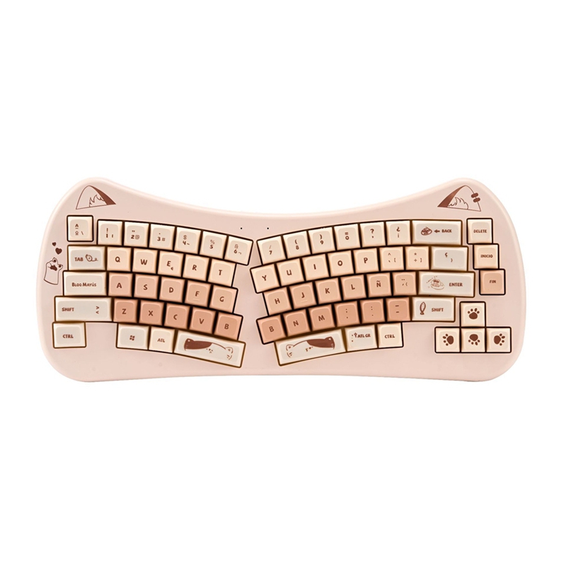 68 Key Cat Ear Mechanical Keyb - đánh giá và giá Gaming Keyboard Mouse Wireless