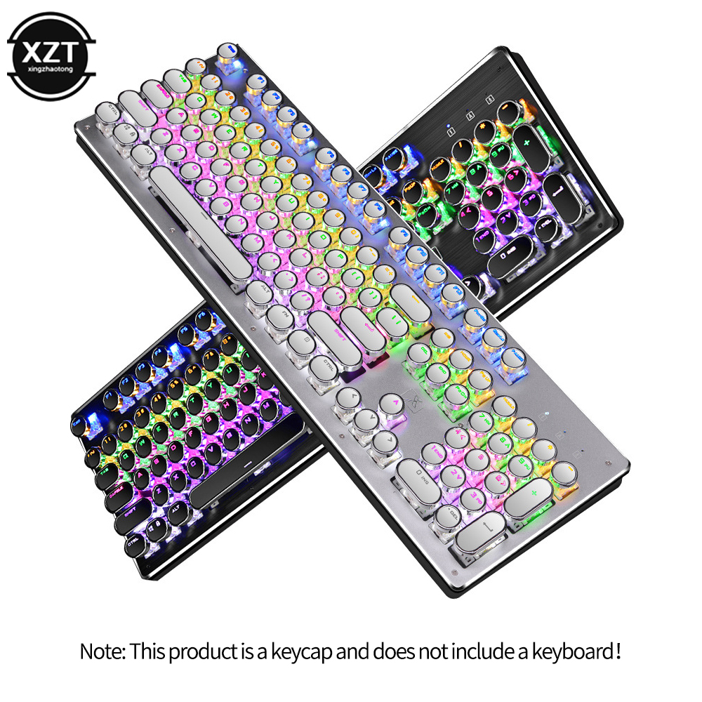 Round Mechanical Keycaps Repla - đánh giá và giá Gaming Keyboard Blue Switches