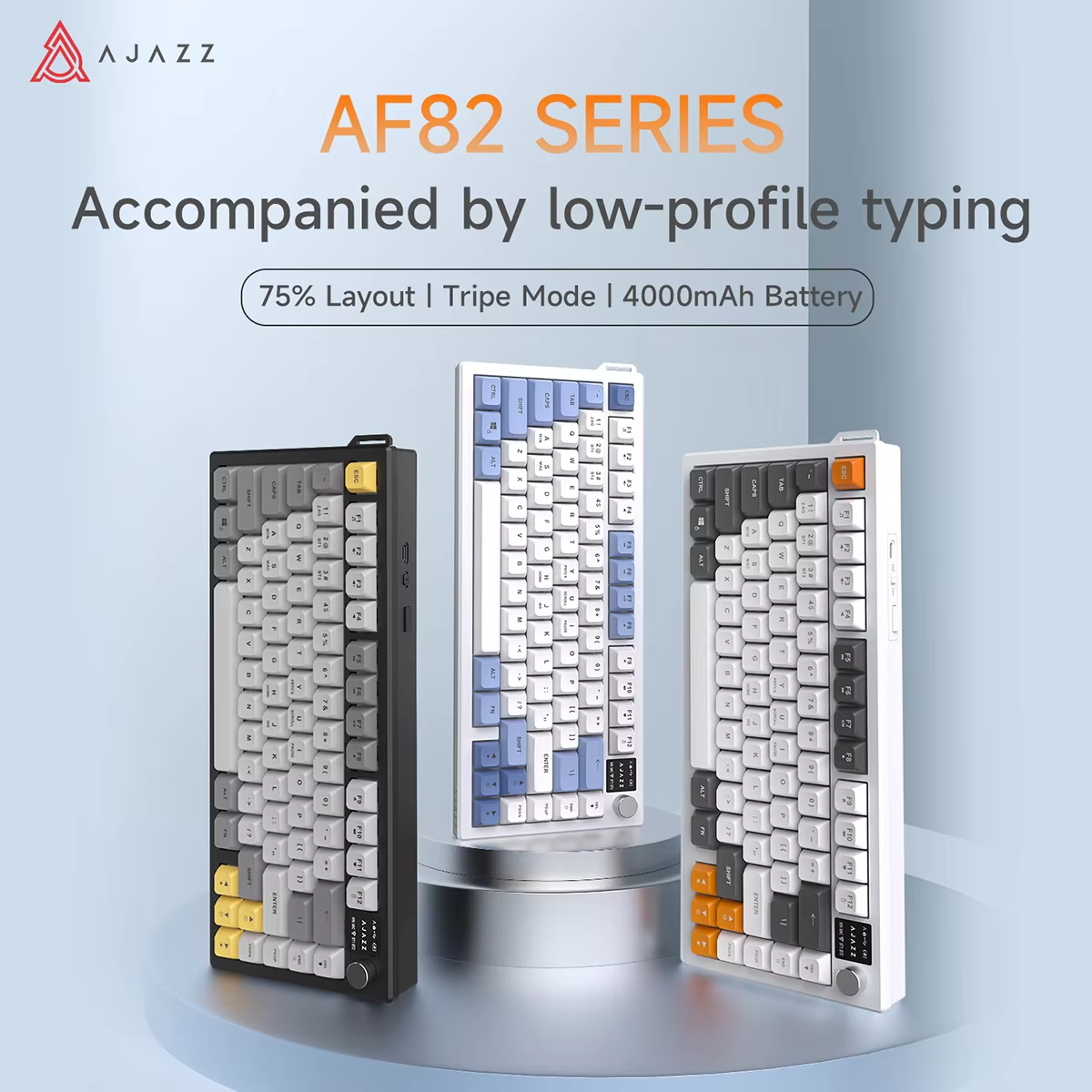 AJAZZ AF82 Low-Proflie Electro - đánh giá và giá Gaming Keyboard Blue Switches