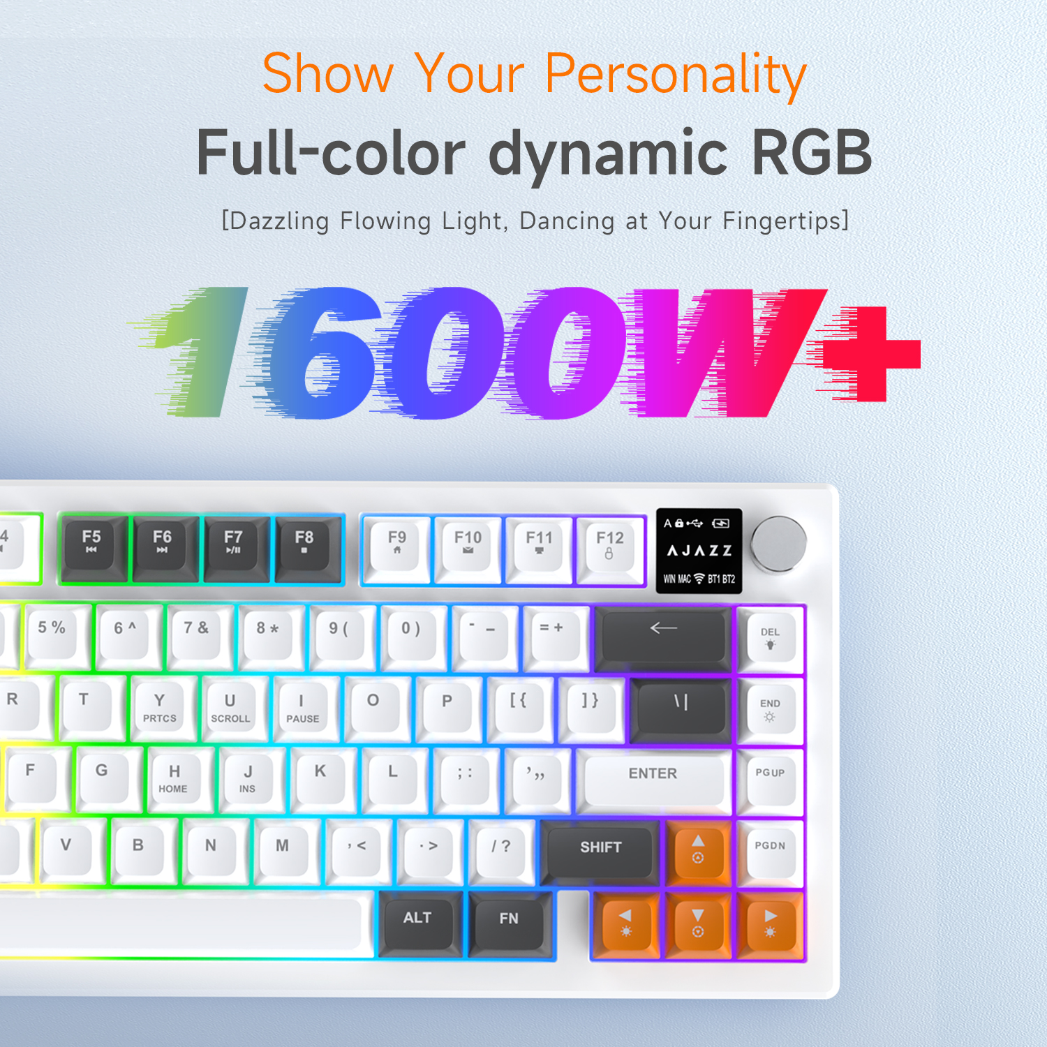 AJAZZ AF82 Low-Proflie Electro - đánh giá và giá Gaming Keyboard Blue Switches