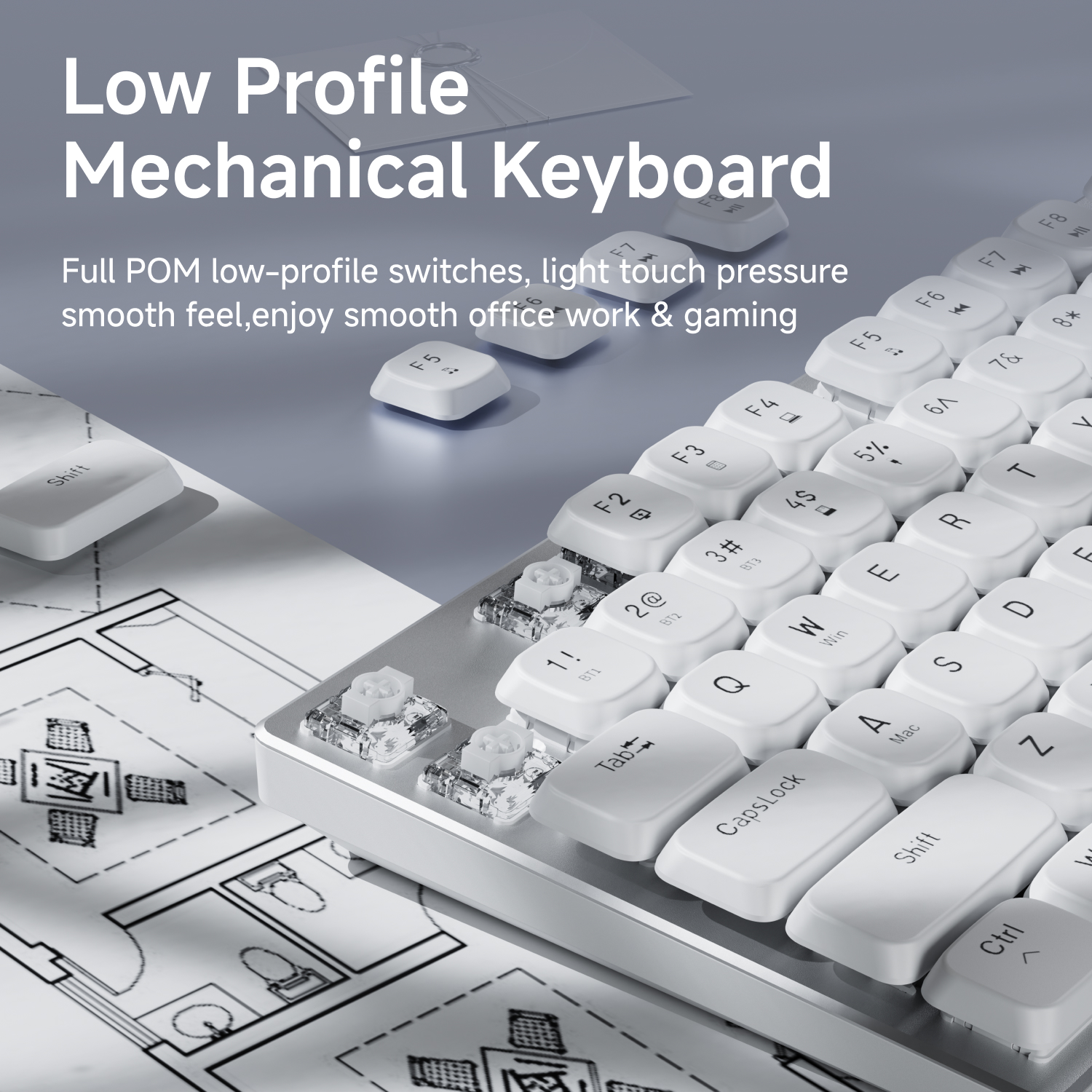 EWEADN Wireless Low-Profile Me - đánh giá và giá Gaming Keyboard Nearby