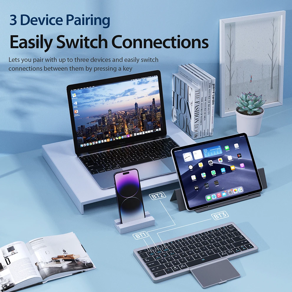 Bluetooth Keyboard Folding Key - đánh giá và giá Gaming Keyboard Budget