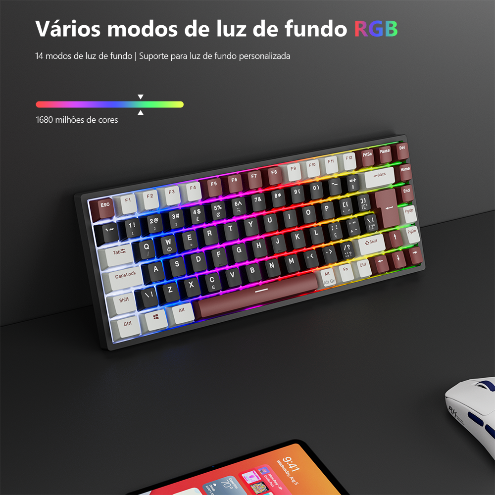 RK84 RK ROYAL KLUDGE Brazilian - đánh giá và giá Gaming Keyboard Budget