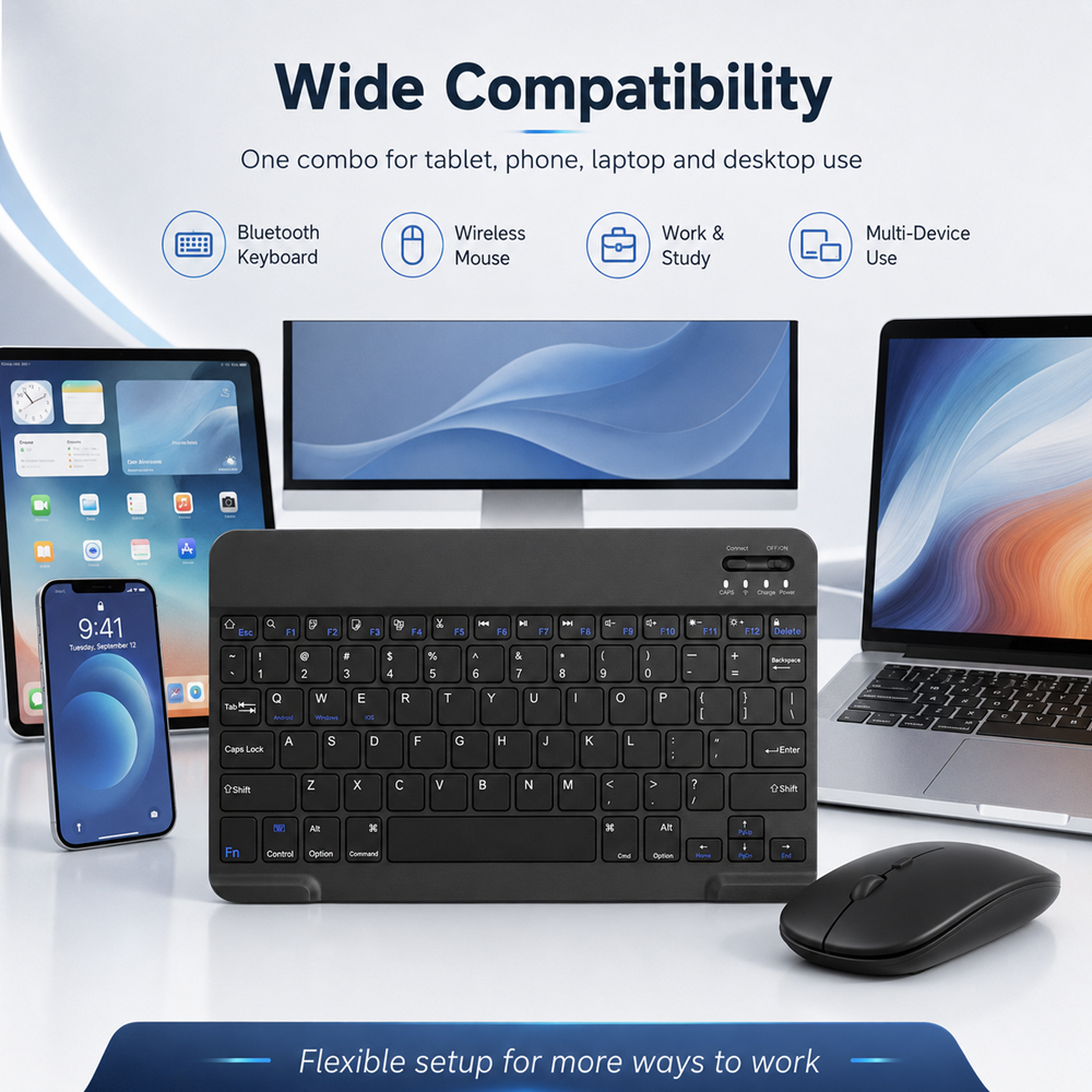 Bluetooth Wireless Keyboard Fo - đánh giá và giá Gaming Keyboard Mouse Wireless