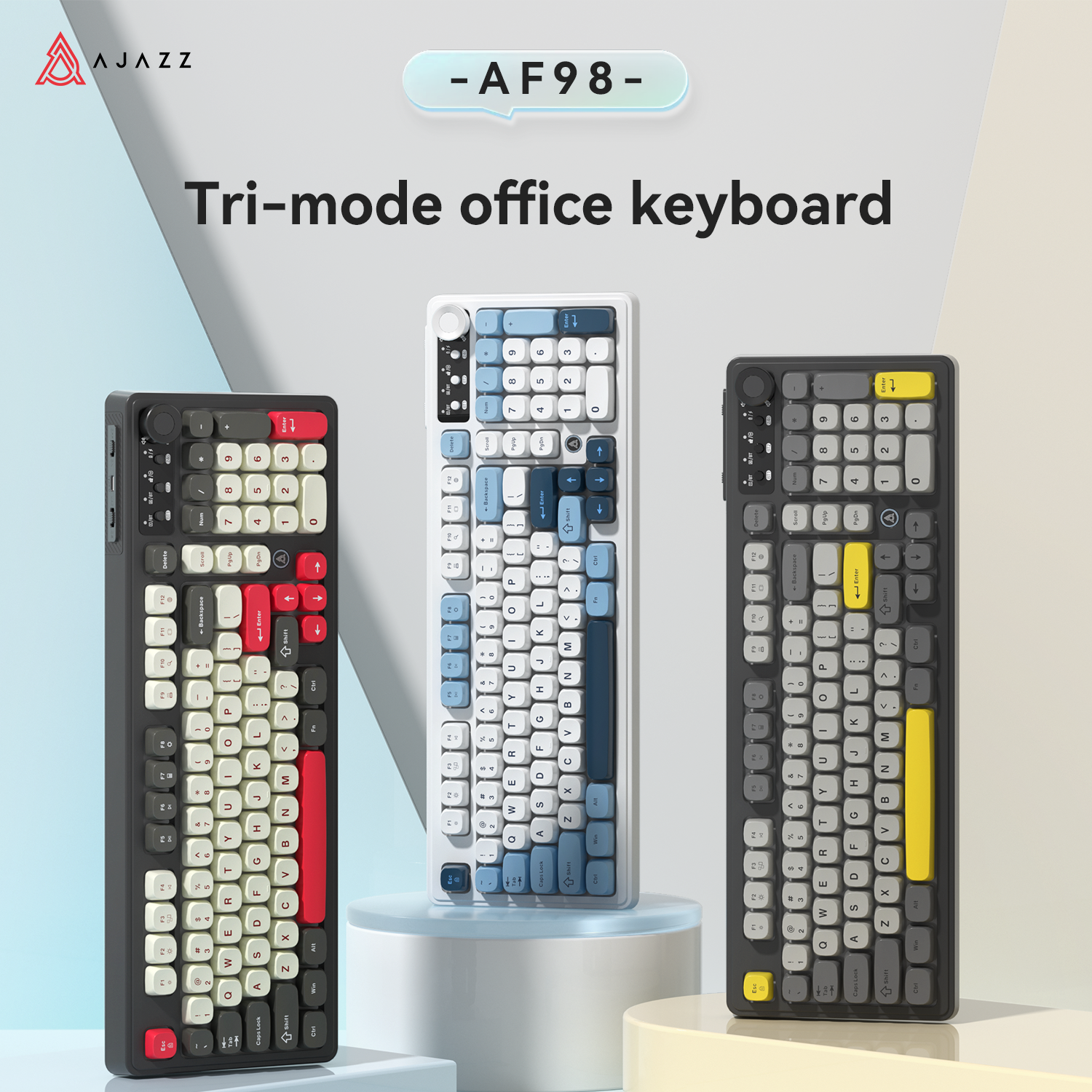 AJAZZ AF98 Wired/Wireless Keyb - đánh giá và giá Gaming Keyboard Blue Switches