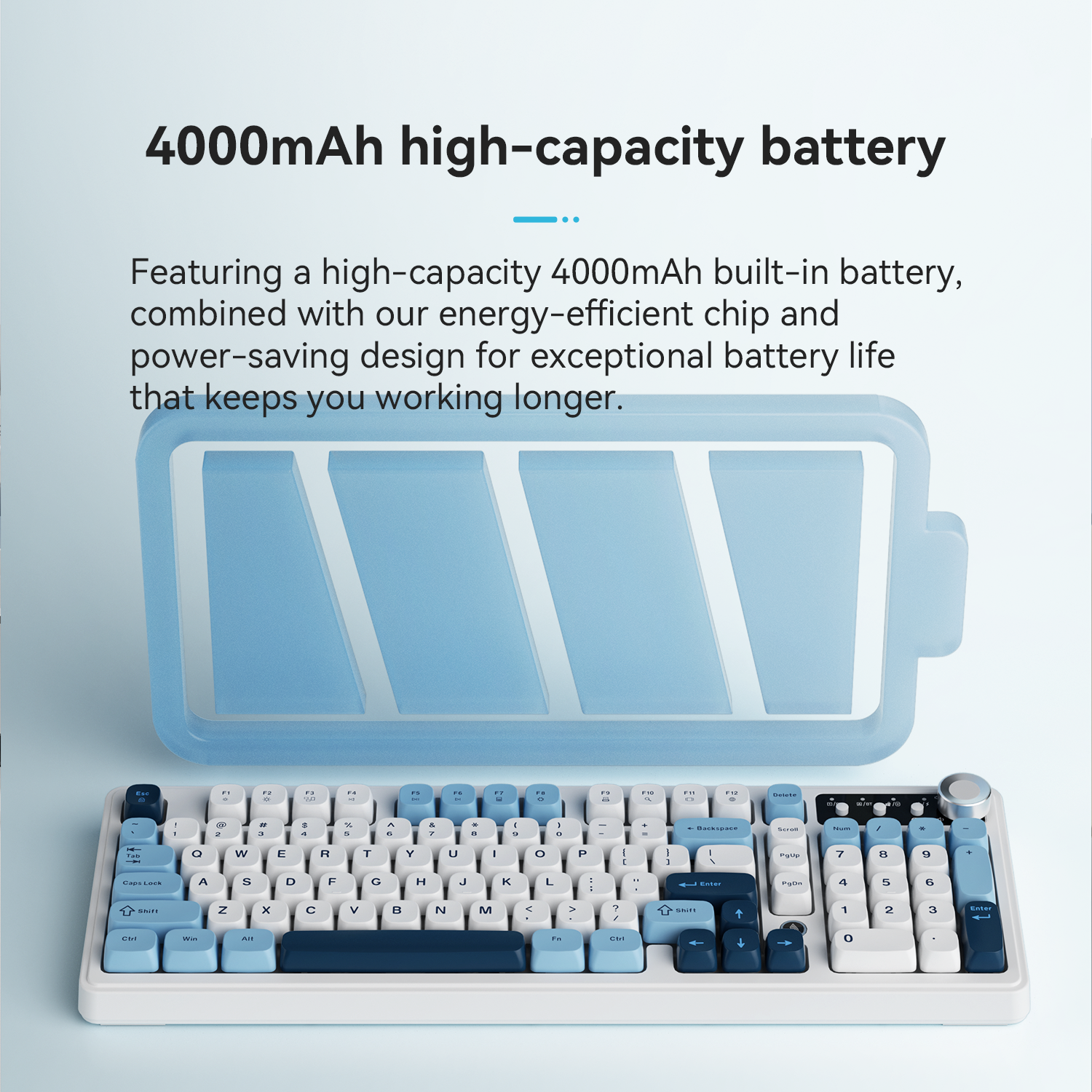 AJAZZ AF98 Wired/Wireless Keyb - đánh giá và giá Gaming Keyboard Blue Switches