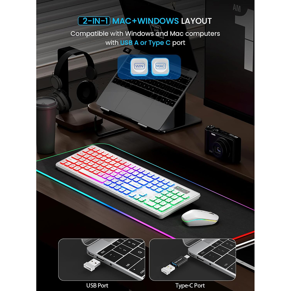 Backlit Wireless Keyboard and  - đánh giá và giá Gaming Keyboard Extension